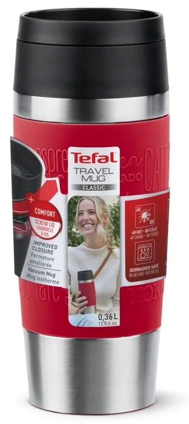 Cană de voiaj roșie 360 ml – Tefal