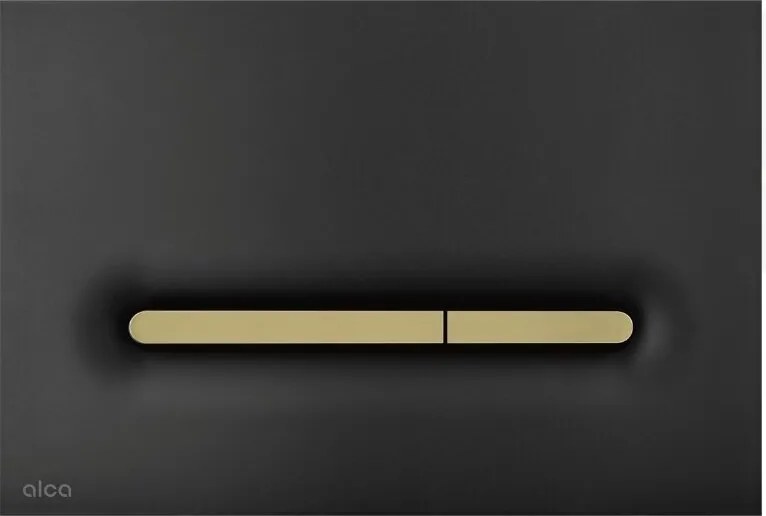 Clapeta de actionare negru/auriu mat Alca Linka