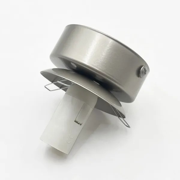 Plafonieră ELIAS 1xE14/5W/230V Ø 13 cm crom mat/sticlă clară