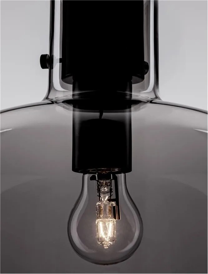 Lustra, Pendul design modern CINZIA fumuriu, 30cm