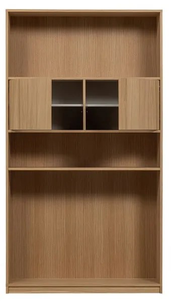 Bibliotecă modulară cu aspect de lemn de stejar 110x199 cm Modulair – vtwonen