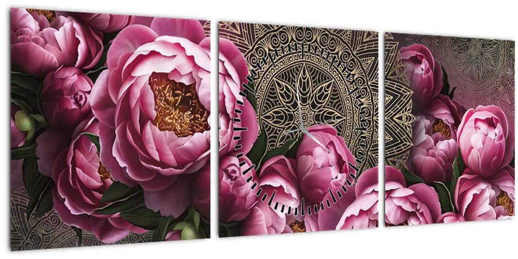 Tablou - Armonie (cu ceas) (90x30 cm)