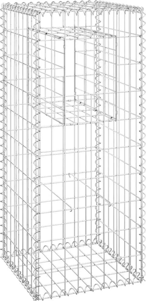 vidaXL Stâlp tip coș gabion, 40x40x100 cm, fier