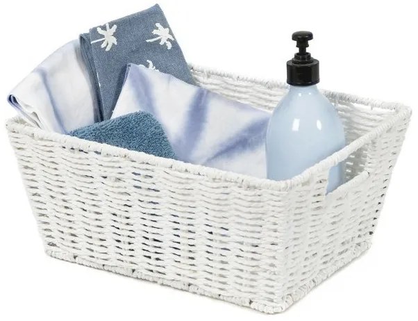 Coș tricotat compactor 31 x 24 x 14 cm, bej