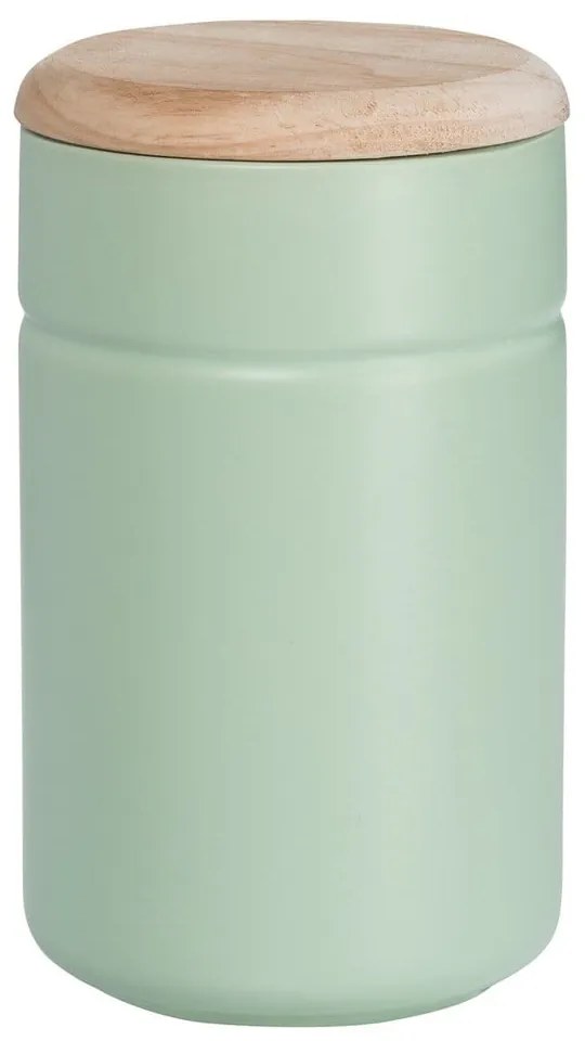 Recipient din porțelan cu capac din lemn Maxwell & Williams Tint 900 ml, verde