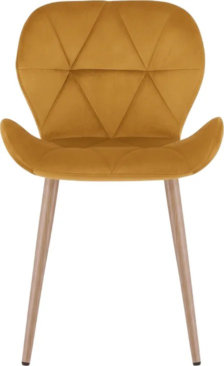 Scaun de masa MANGO VELVET, mustar