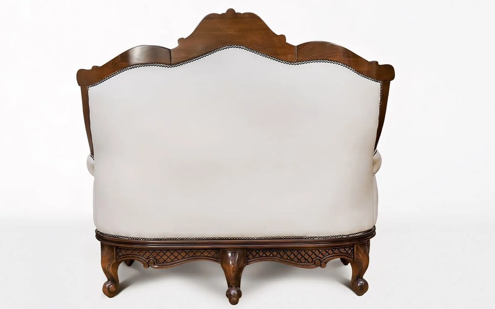 Canapea lemn masiv Piero Piele Naturala 2/3 locuri - 160x80x120cm