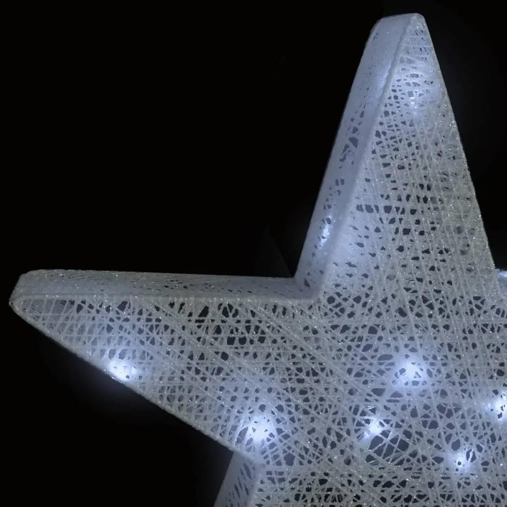 Decor Craciun stele 3 buc. plasa alba  LED exterior interior 3, Alb
