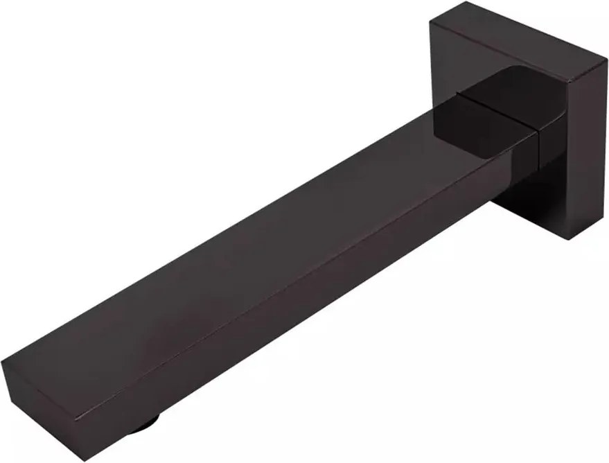 Pipa cada FDesign Inula design dreptunghiular negru mat 20 cm