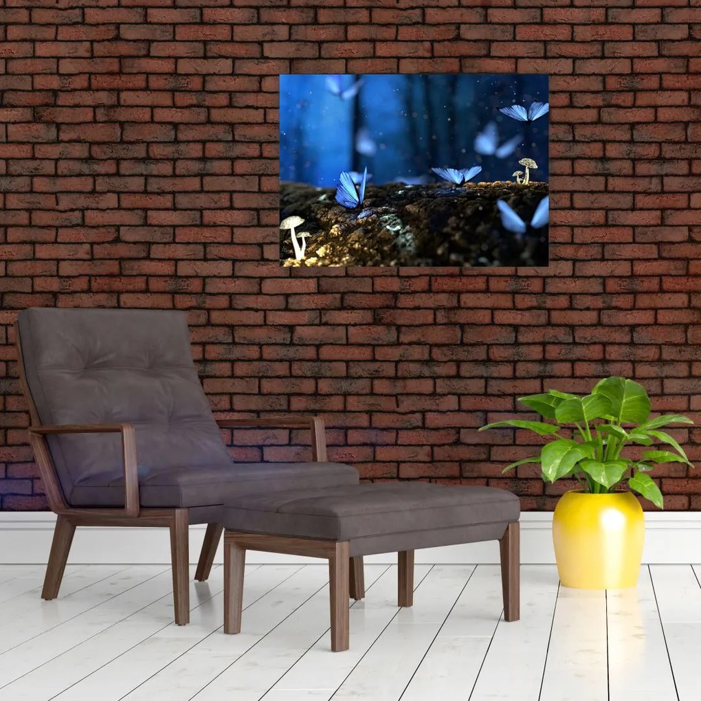 Tablou cu fluturi alabstre (70x50 cm)