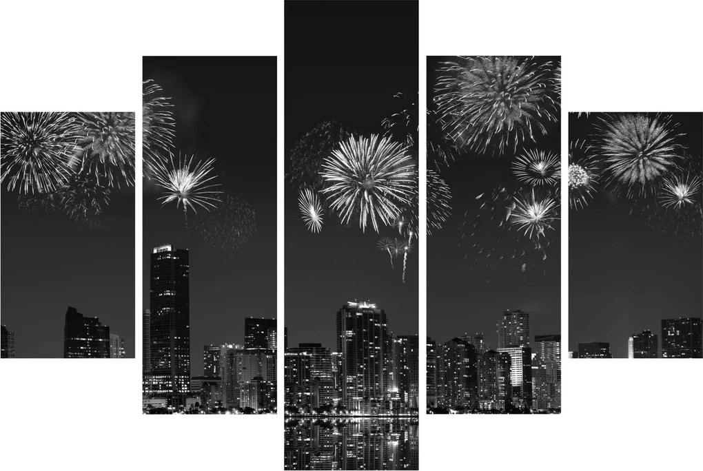 Tablou - Artificii in Miami (150x105 cm)