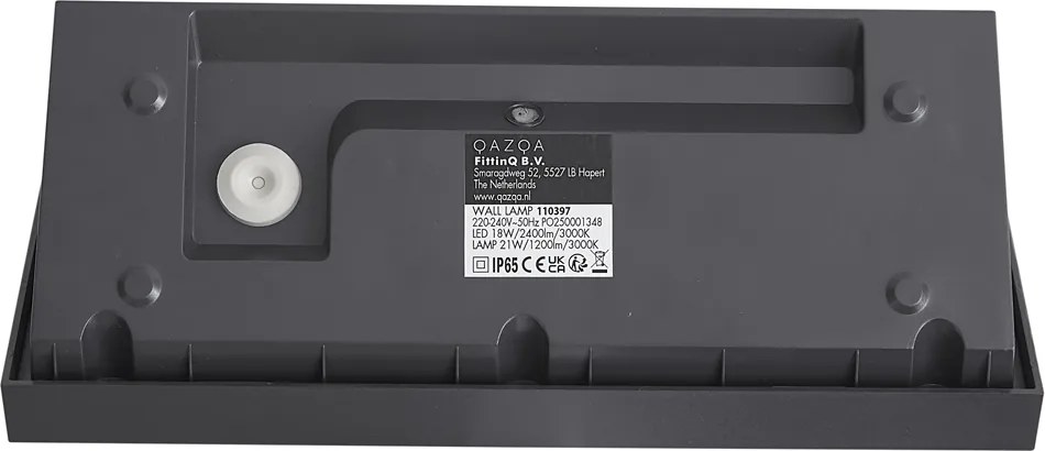 Lampă de perete modernă de exterior gri închis, inclusiv LED IP65 - Marek