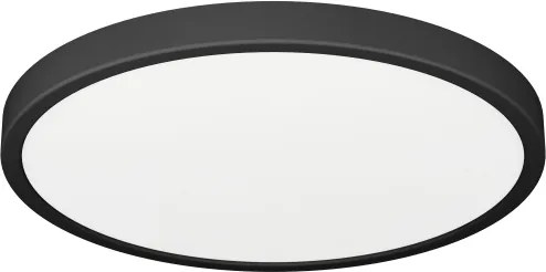 Eglo 901326-LED Plafonieră de baie FUEVA LED/14,2 W/230 V/Ø 27,8 cm/IP44 negru