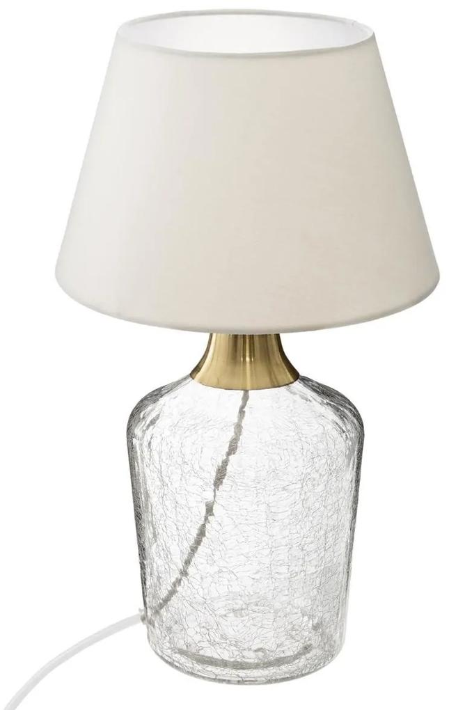 Lampă de masă SILA, sticlă, 39 cm, albă