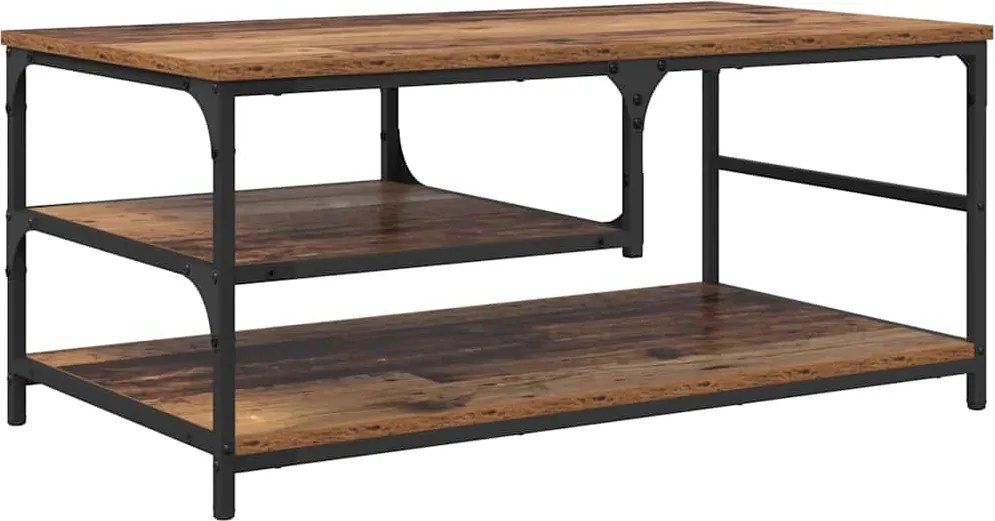 vidaXL Masă de cafea Lemn Vechi 90 x 49 x 40 cm Lemn compozit