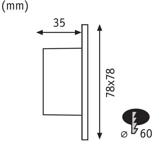 Paulmann 92922 - LED/1,7W Iluminat scară WAND 230V