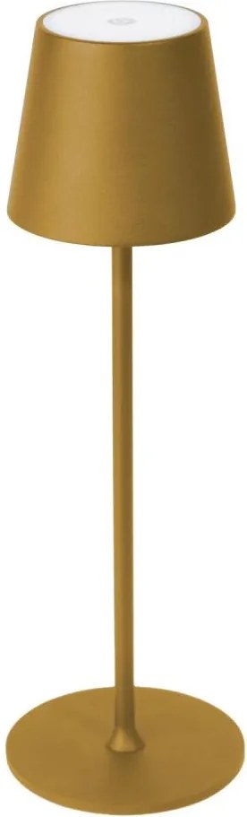 Lampă de masă LED dimabilă pentru exterior LED/4W/4000 mAh 3000/4000/5500K IP44 aurie