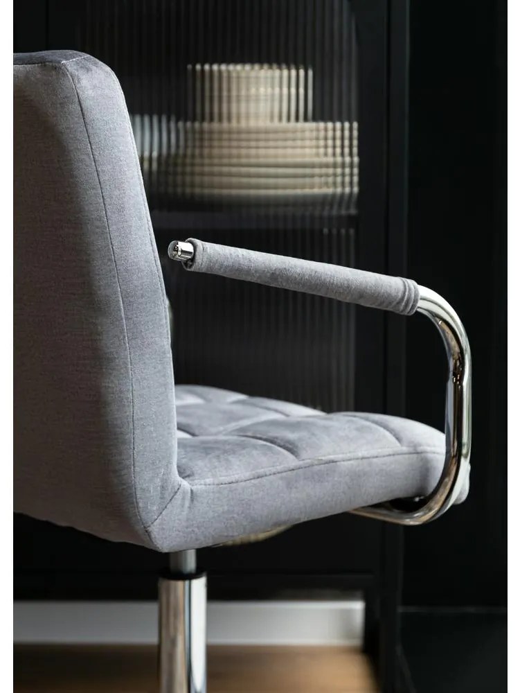 Scaun de birou Seattle (gri + argintiu). 1098710