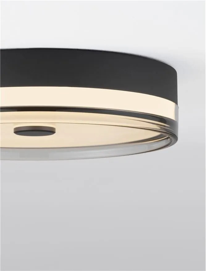 Plafoniera LED HELIOS negru D-40cm