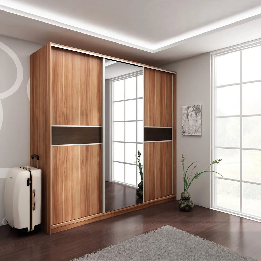 Dulap de haine Prestwood 240 C (cu oglindă). 746622