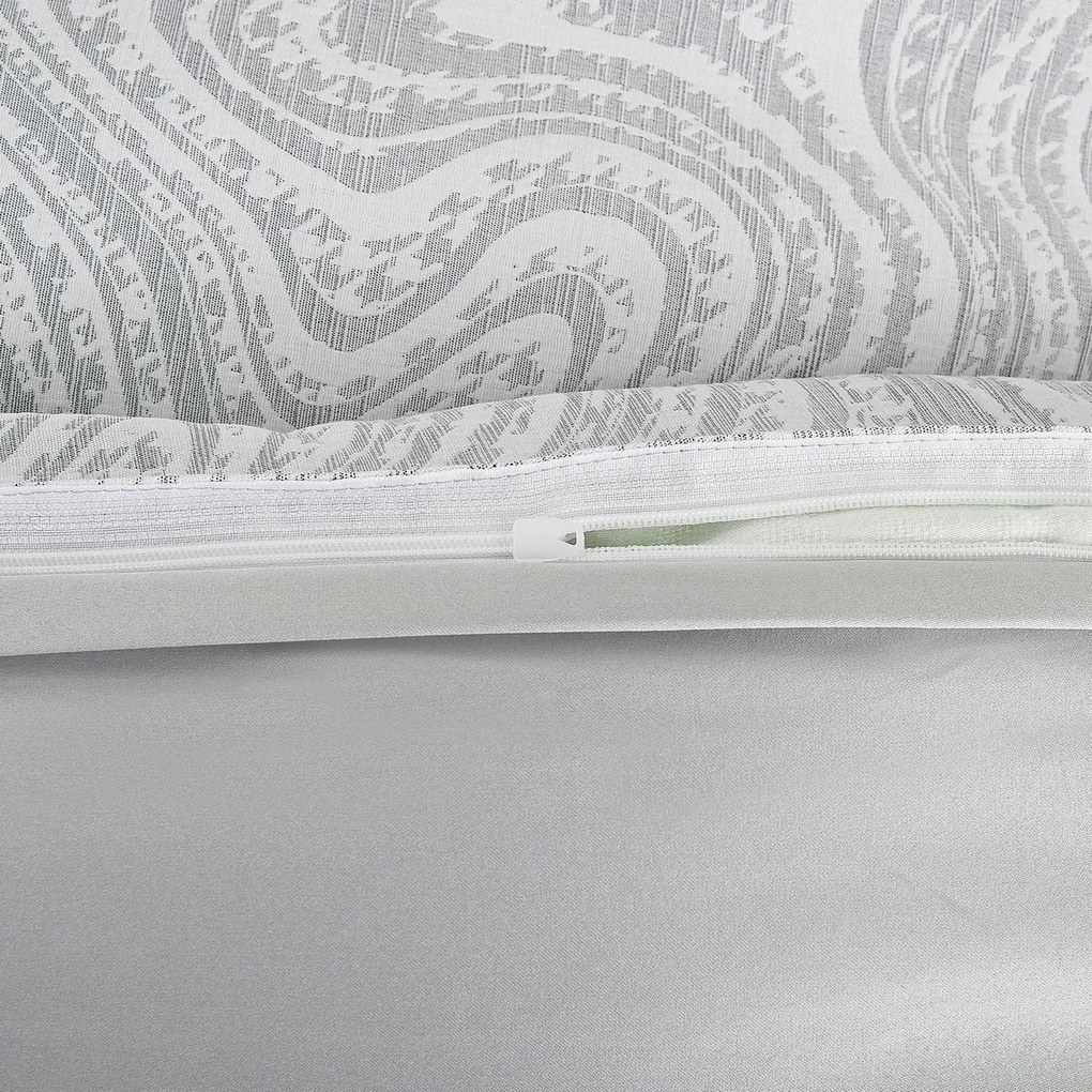 Lenjerie de pat din jacard Colorado gri, 140 x 200cm, 70 x 90 cm