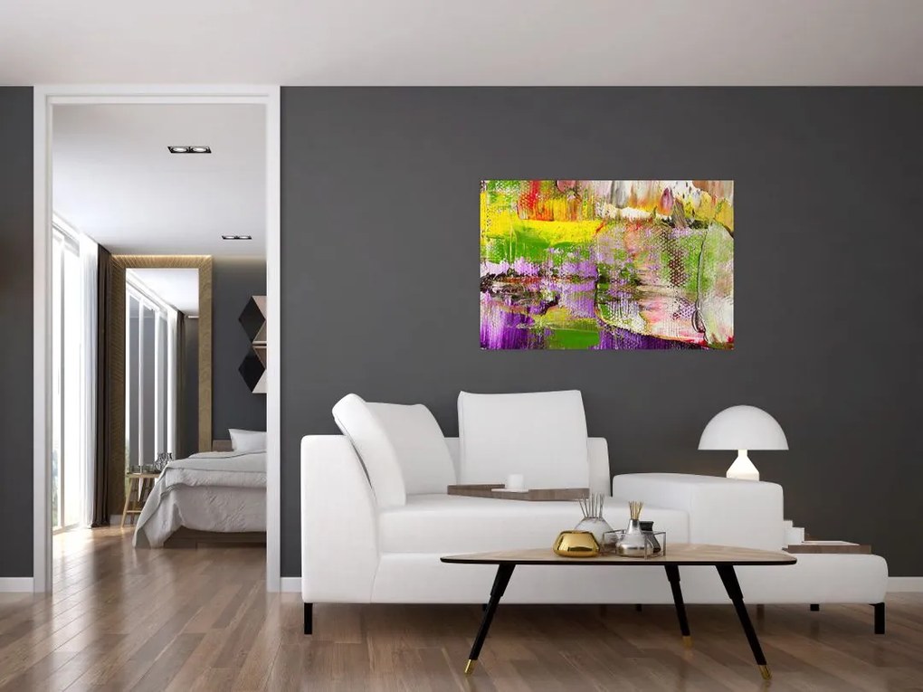 Tablou cu abstracție - pictura (90x60 cm)