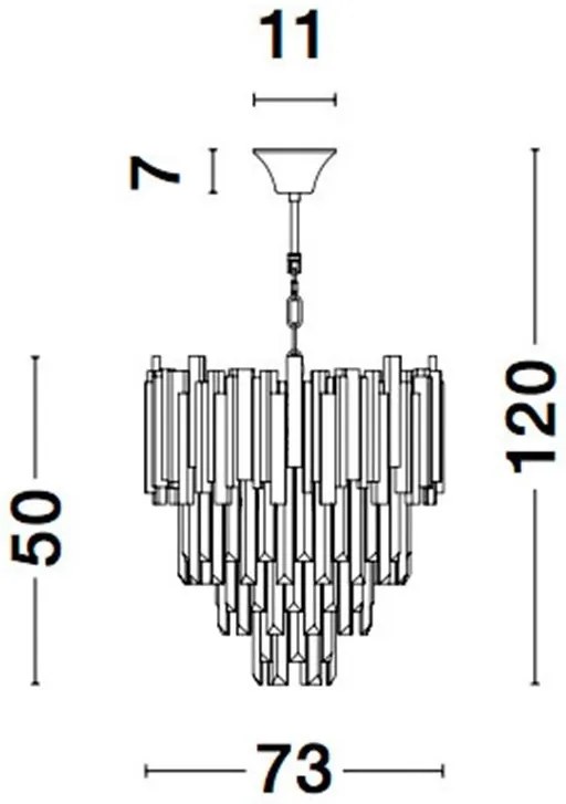 Pendul, lustra suspendata design deosebit GRANE NVL-9050110