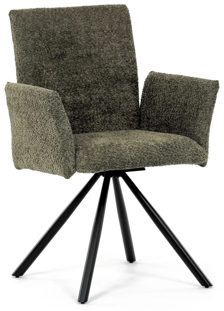 Set de scaune de sufragerie cu mecanism deîntoarcere DCH-W1117 GRN2, 2 buc.