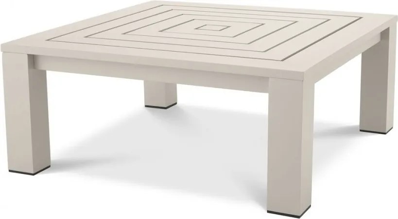 Masuta de cafea pentru interior/ exterior design LUX din aluminiu Vistamar, sand 115004 HZ