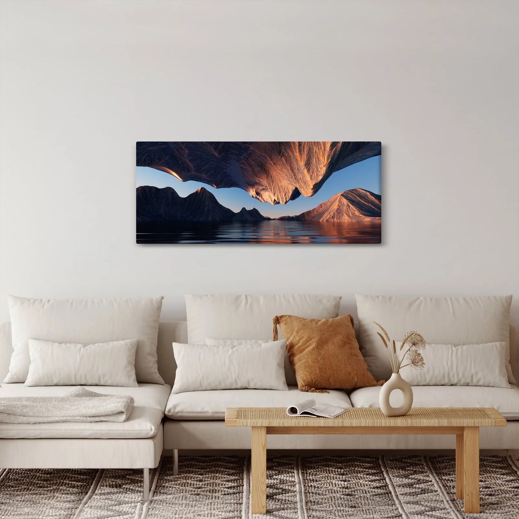 Tablou - Faleze 3D (120x50 cm)