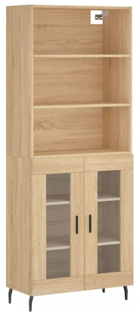 vidaXL Dulap înalt, stejar sonoma, 69,5x34x180 cm, lemn compozit