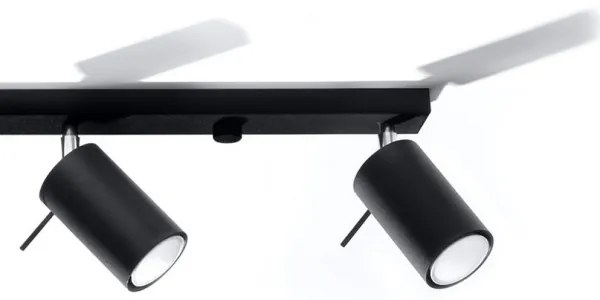 Lampă spot RING 4L 4xGU10/40W/230V negru