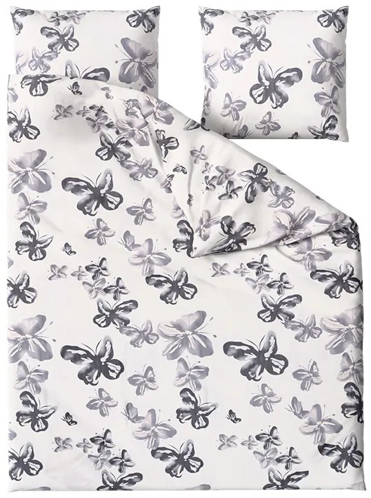Lenjerie de pat din microfibra BLACK BUTTERFLY crem Dimensiune lenjerie de pat: 2 buc 70 x 80 cm | 160 x 200 cm