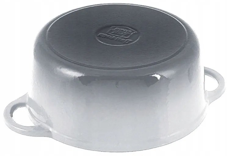Oala din fonta cu capac Kinghoff KH 1520, 2.4 L, 21 cm, Emailata, Inductie, Gri
