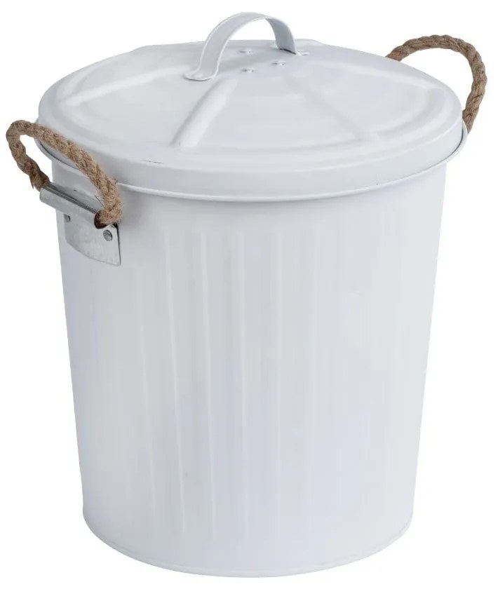 Coș de gunoi din inox Wenko, alb