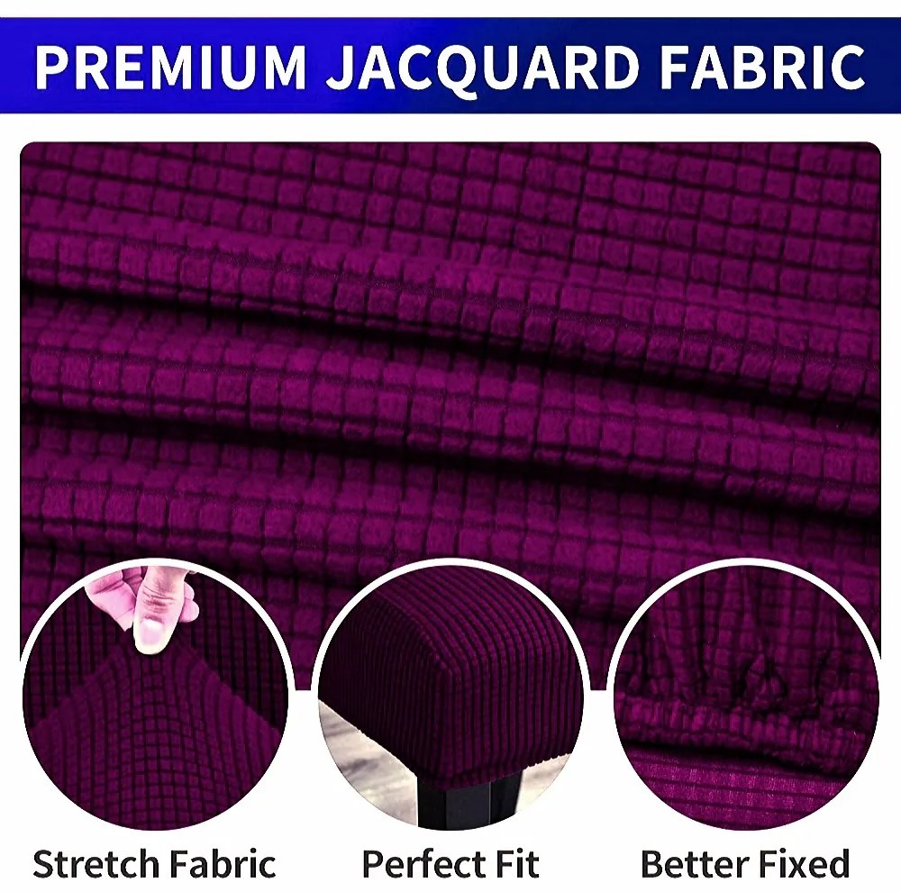 Set 6 huse elastice pentru scaune culoare Mov