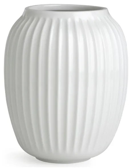 Vază din gresie Kähler Design Hammershoi, înălțime 20 cm, alb