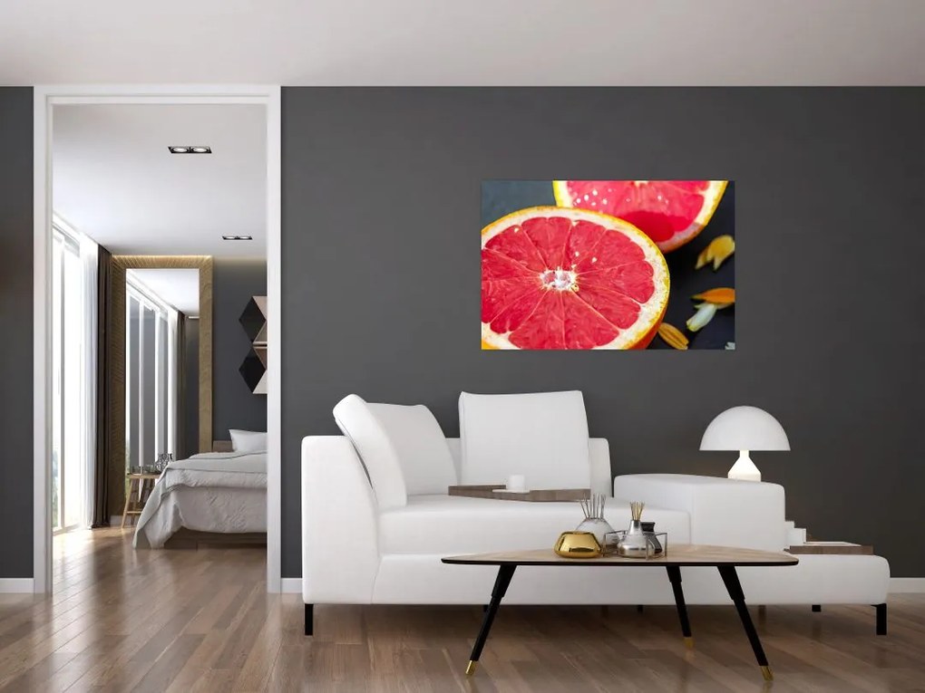 Tablou cu grapefruit tăiat (90x60 cm)