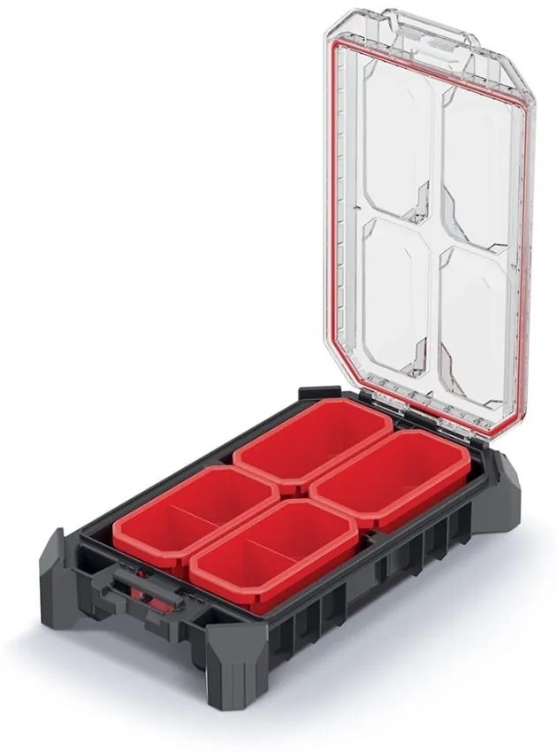 Organizator C, 36,8 cm, jos cu cutii, negru
