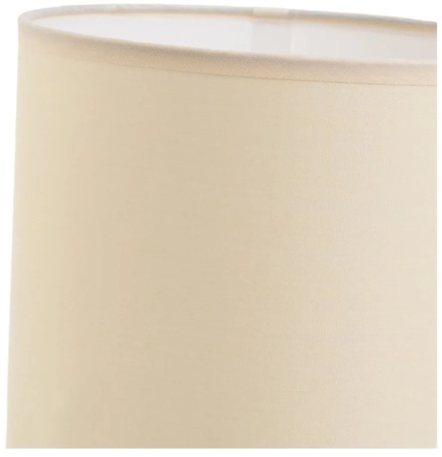 Veioză cărămizie/crem cu abajur textil (înălțime 39 cm) – Casa Selección