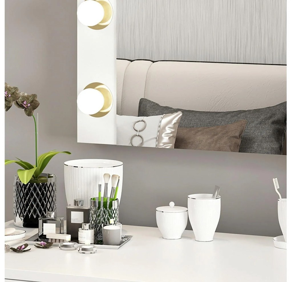 Oglindă cosmetică Kanabo (alb) . 1094095