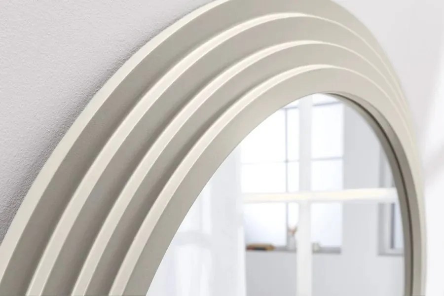 Oglinda de perete decorativa Art Deco 160cm, alb