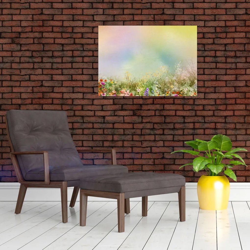 Tablou - Pajiște pictată 2 (70x50 cm)