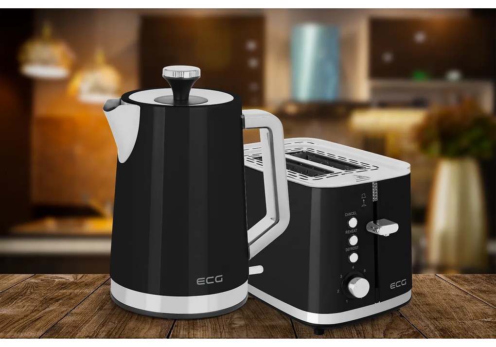 Ceainic electric ECG RK 1766 Vintage Nero