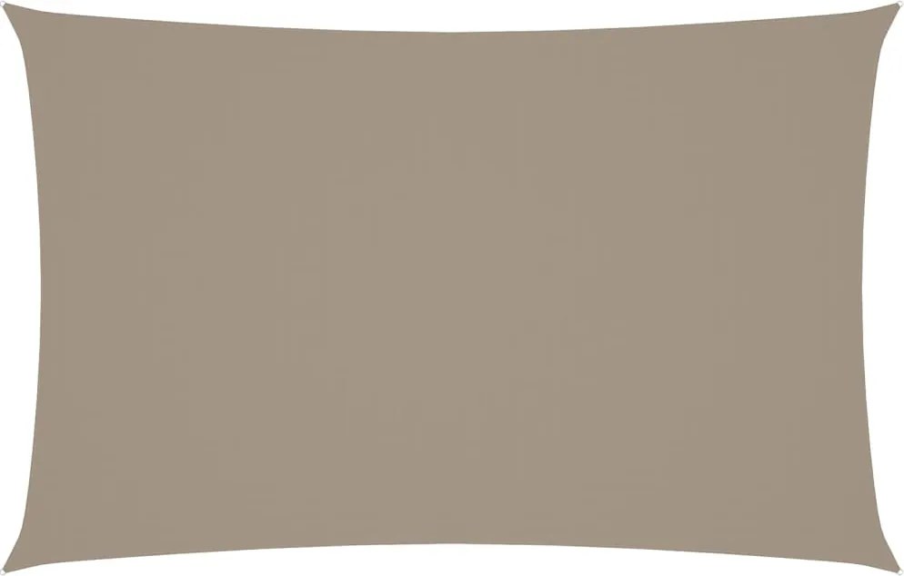 vidaXL Pânză parasolar gri taupe 5x8 m țesătură oxford dreptunghiular