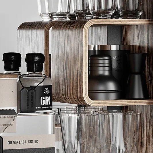 Dulap de baie / canistră  - Bathroom Cabinet, Rose, 6 variante - Danish Fuel Variantă: Zebrano