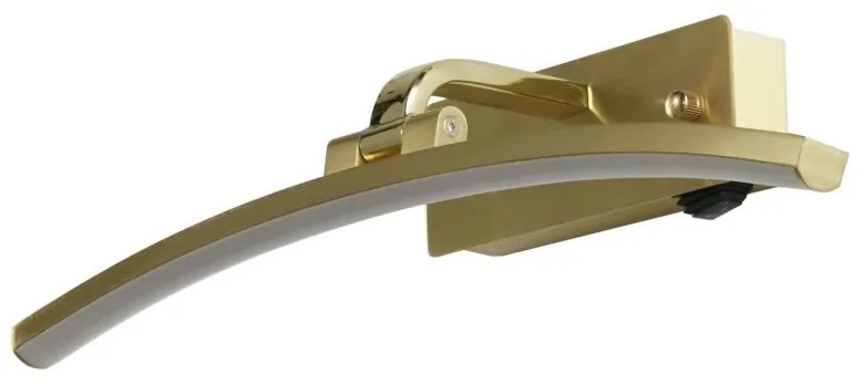Aplica de perete LED pentru oglinda sau tablou Santorini alama, L-40cm
