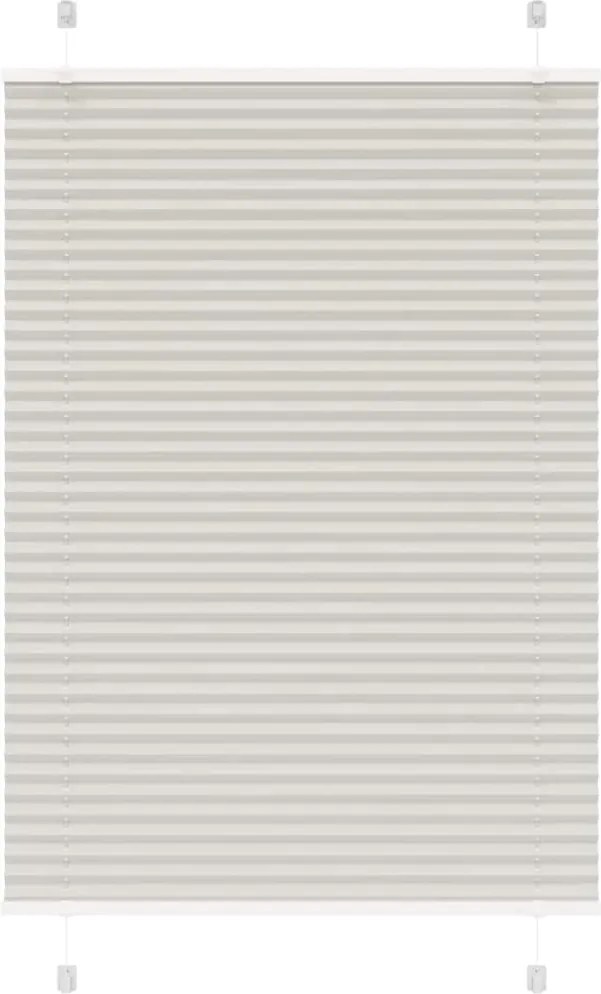 vidaXL Jaluzea plisată gri deschis 85x150cm Lățime țesătură 84,4 cm