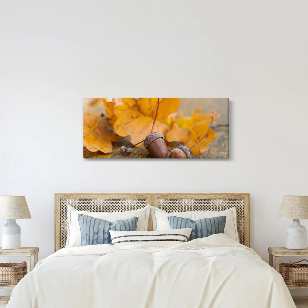 Tablou - Ghinde de toamnă (120x50 cm)