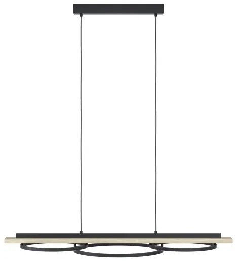 Lustră LED dimabilă Eglo 901714 BOYAL 2xLED/12,5W/230V+LED/15,5W bej/negru